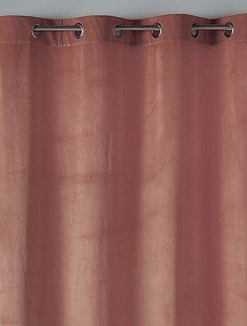 Rideau tamisant en velours ras