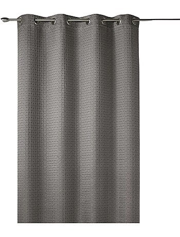Rideau tamisant épais en jacquard uni à reliefs
