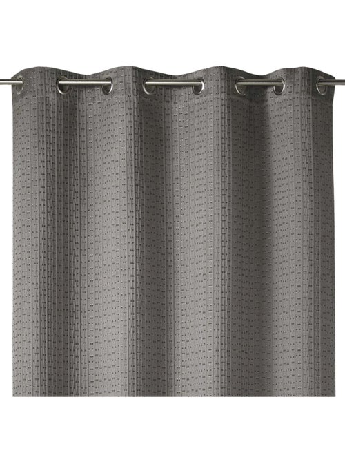Rideau tamisant épais en jacquard uni à reliefs - Kiabi Rideau tamisant épais en jacquard uni à reliefs - Kiabi