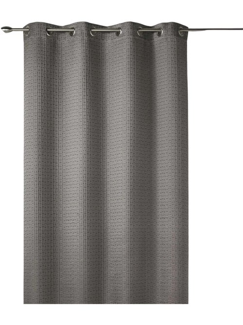 Rideau tamisant épais en jacquard uni à reliefs - Kiabi Rideau tamisant épais en jacquard uni à reliefs - Kiabi