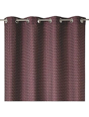 Rideau tamisant épais en jacquard uni à reliefs