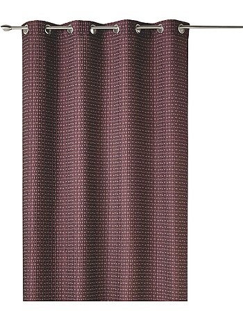 Rideau tamisant épais en jacquard uni à reliefs