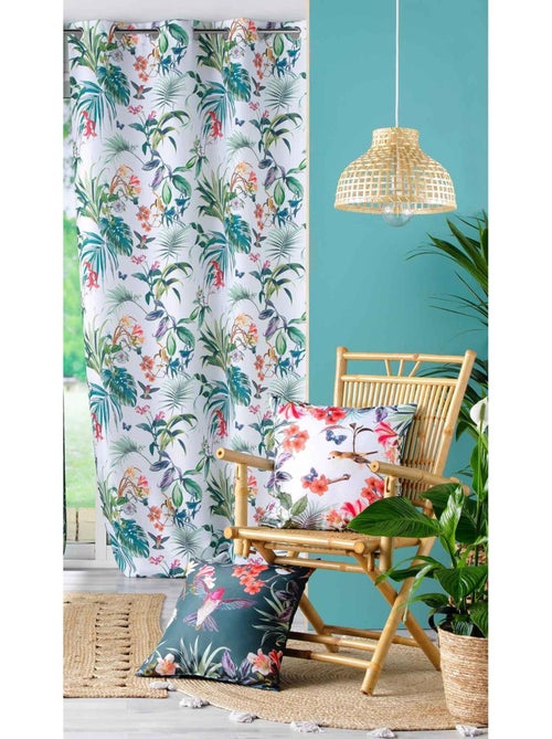 Rideau tamisant esprit exotique - Kiabi