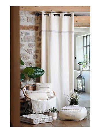 Rideau tamisant esprit naturel