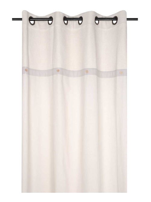 Rideau tamisant esprit naturel - Kiabi