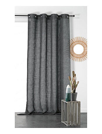 Rideau tamisant et naturel en 100% lin