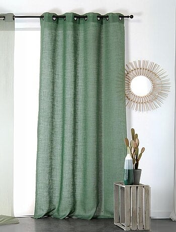 Rideau tamisant et naturel en 100% lin