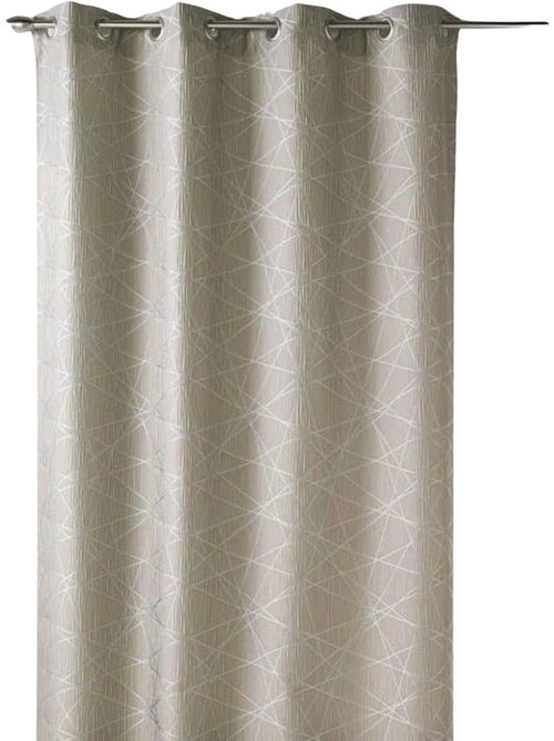 Rideau tamisant jacquard à motifs géométriques - Kiabi Rideau tamisant jacquard à motifs géométriques - Kiabi