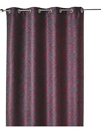 Rideau tamisant jacquard à motifs géométriques