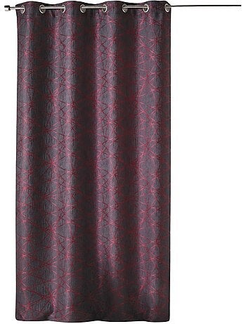 Rideau tamisant jacquard à motifs géométriques