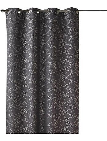 Rideau tamisant jacquard à motifs géométriques