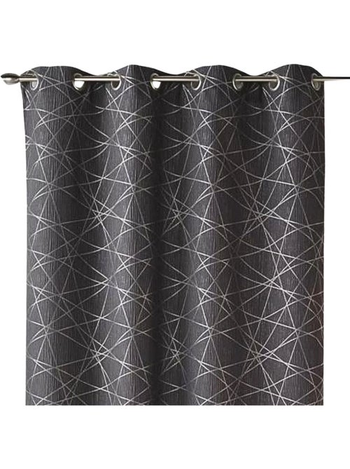 Rideau tamisant jacquard à motifs géométriques - Kiabi Rideau tamisant jacquard à motifs géométriques - Kiabi