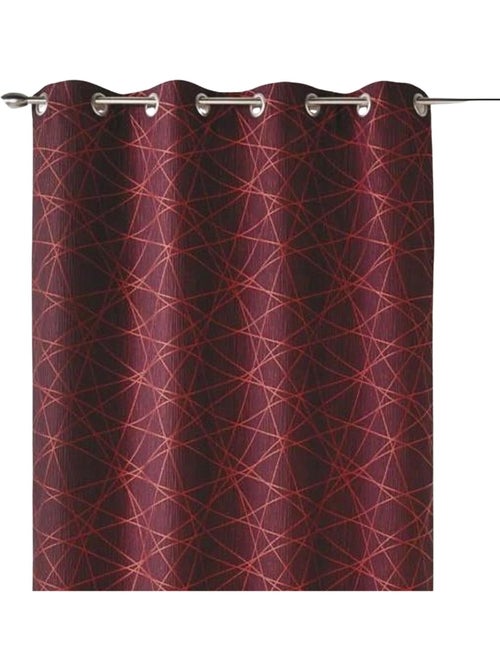 Rideau tamisant jacquard à motifs géométriques - Kiabi Rideau tamisant jacquard à motifs géométriques - Kiabi