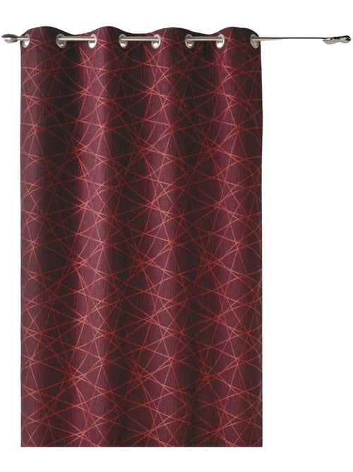 Rideau tamisant jacquard à motifs géométriques - Kiabi Rideau tamisant jacquard à motifs géométriques - Kiabi