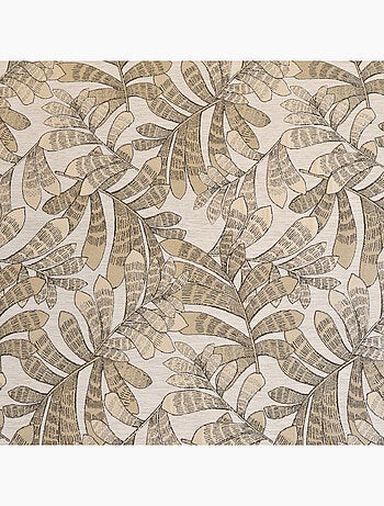 Rideau tamisant jacquard à motifs végétaux