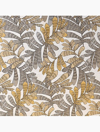 Rideau tamisant jacquard à motifs végétaux