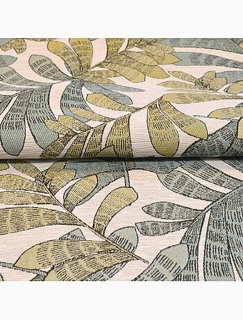 Rideau tamisant jacquard à motifs végétaux
