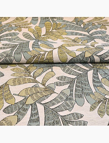 Rideau tamisant jacquard à motifs végétaux