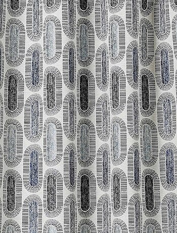 Rideau tamisant motifs rétro