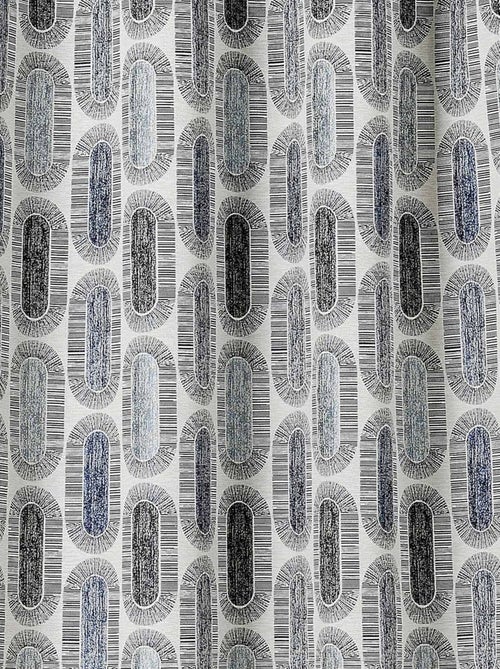 Rideau tamisant motifs rétro - Kiabi