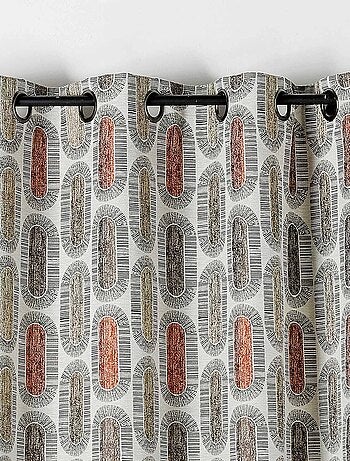 Rideau tamisant motifs rétro
