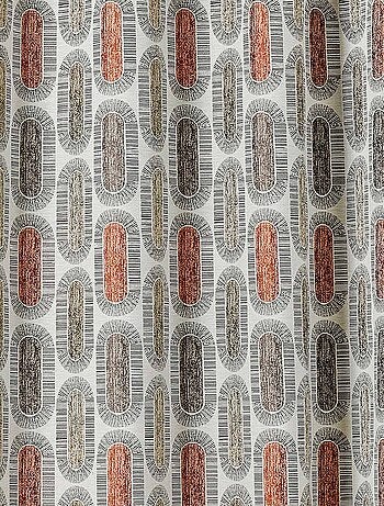 Rideau tamisant motifs rétro
