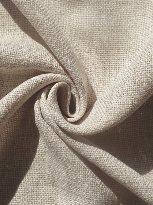 Rideau tamisant uni et chiné - Kiabi