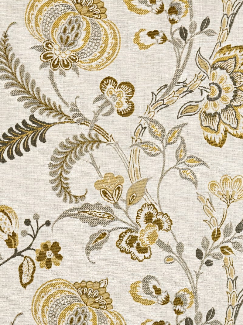 Rideau tamisant vintage floral Safran - Kiabi