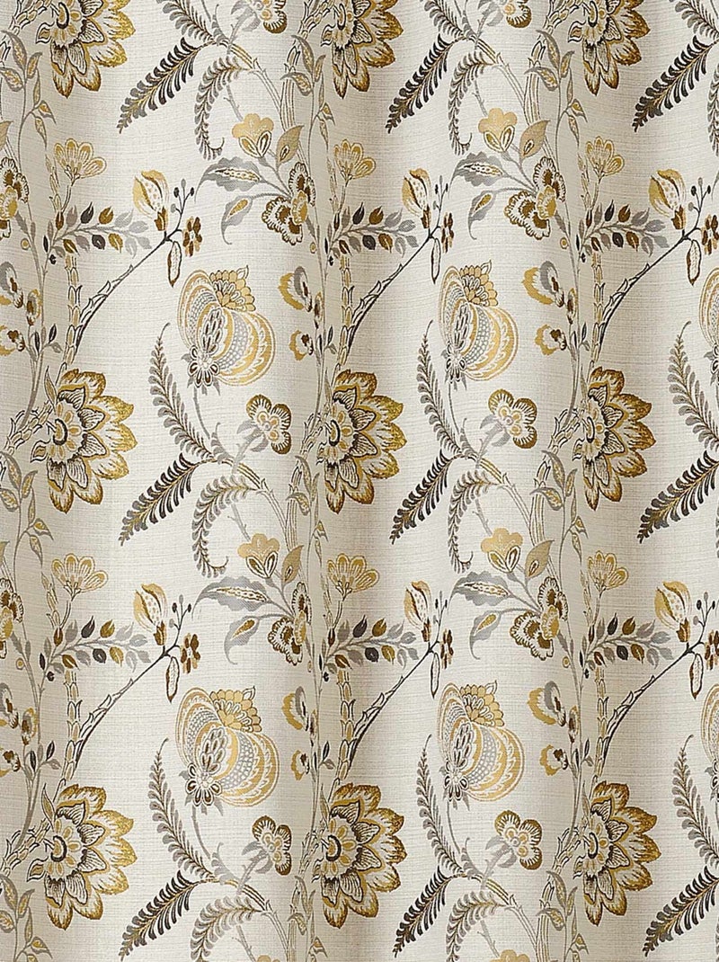 Rideau tamisant vintage floral Safran - Kiabi