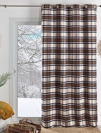 Rideau Tartan à carreaux laine mélangée