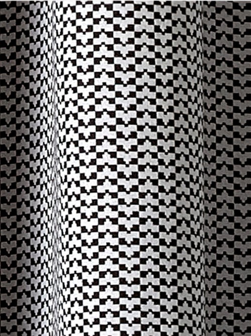 Rideau tendance motif contemporain noir et blanc - Kiabi