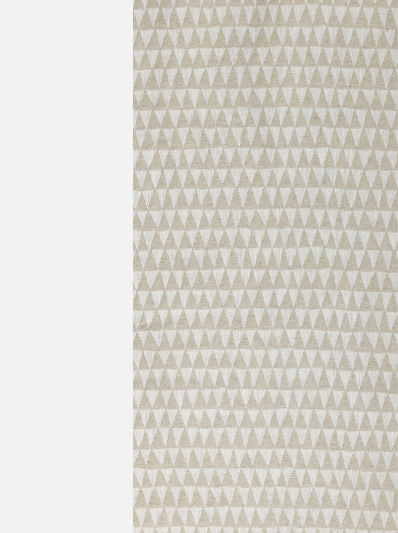 Rideau tendance motif petit triangle Ecru - Kiabi