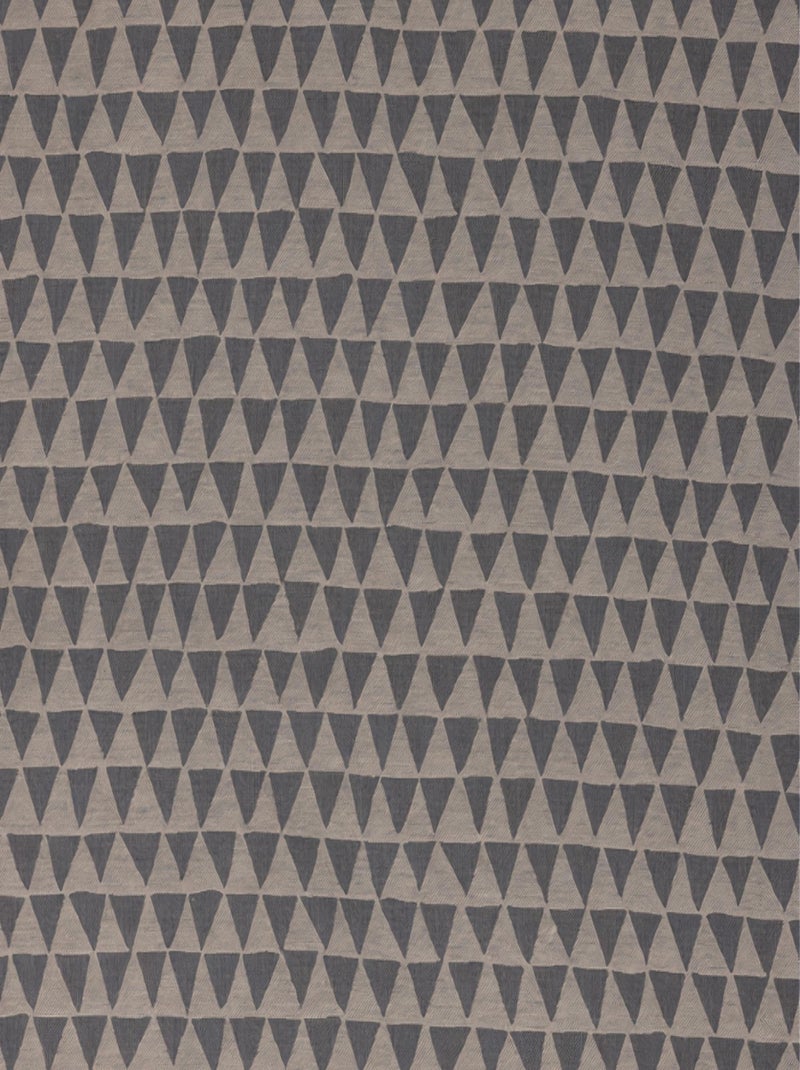 Rideau tendance motif petit triangle gris anthracite - Kiabi