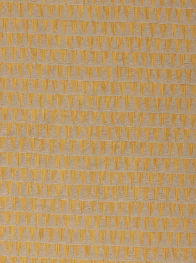 Rideau tendance motif petit triangle Jaune - Kiabi