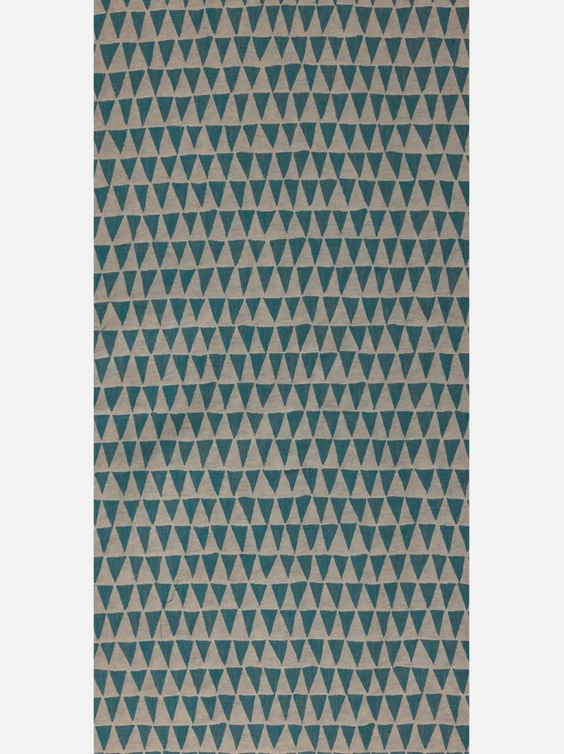 Rideau tendance motif petit triangle Vert - Kiabi