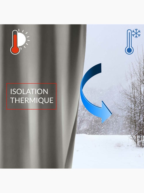 Rideau Thermique – 100 % Occultant / Jacquard – Darko - Kiabi