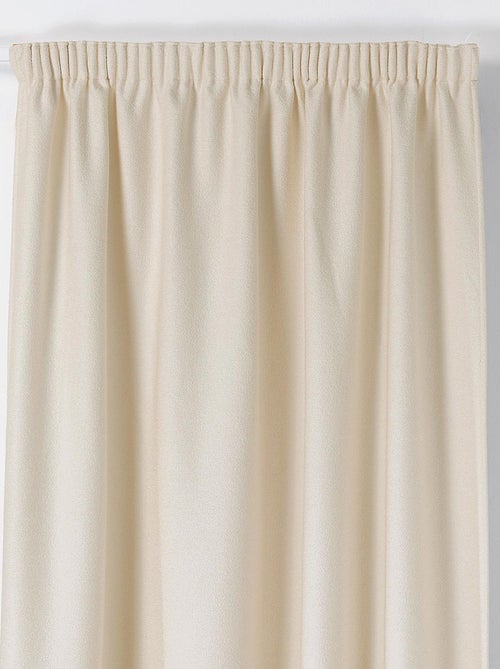 Rideau Thermique à Galon Fronceur  - Effet Bouclette - Kiabi