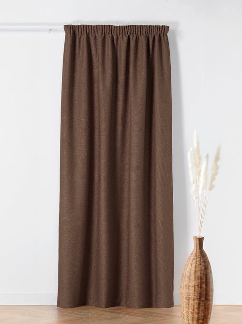 Rideau Thermique à Galon Fronceur  - Effet Bouclette - Kiabi