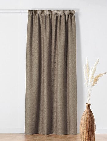 Rideau Thermique à Galon Fronceur - Effet Bouclette