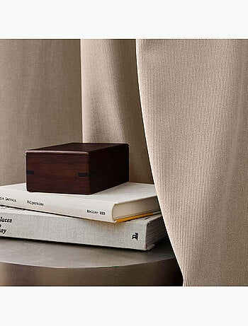 Rideau thermique à œillets – Velours côtelé doublé polaire