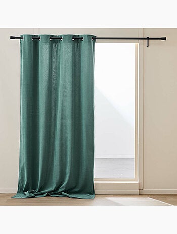 Rideau thermique à œillets – Velours côtelé doublé polaire