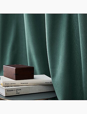 Rideau thermique à œillets – Velours côtelé doublé polaire