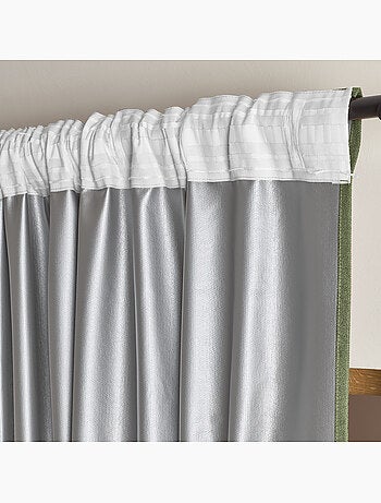 Rideau thermique accroche 3 en 1 occultant et réflecteur de chaleur