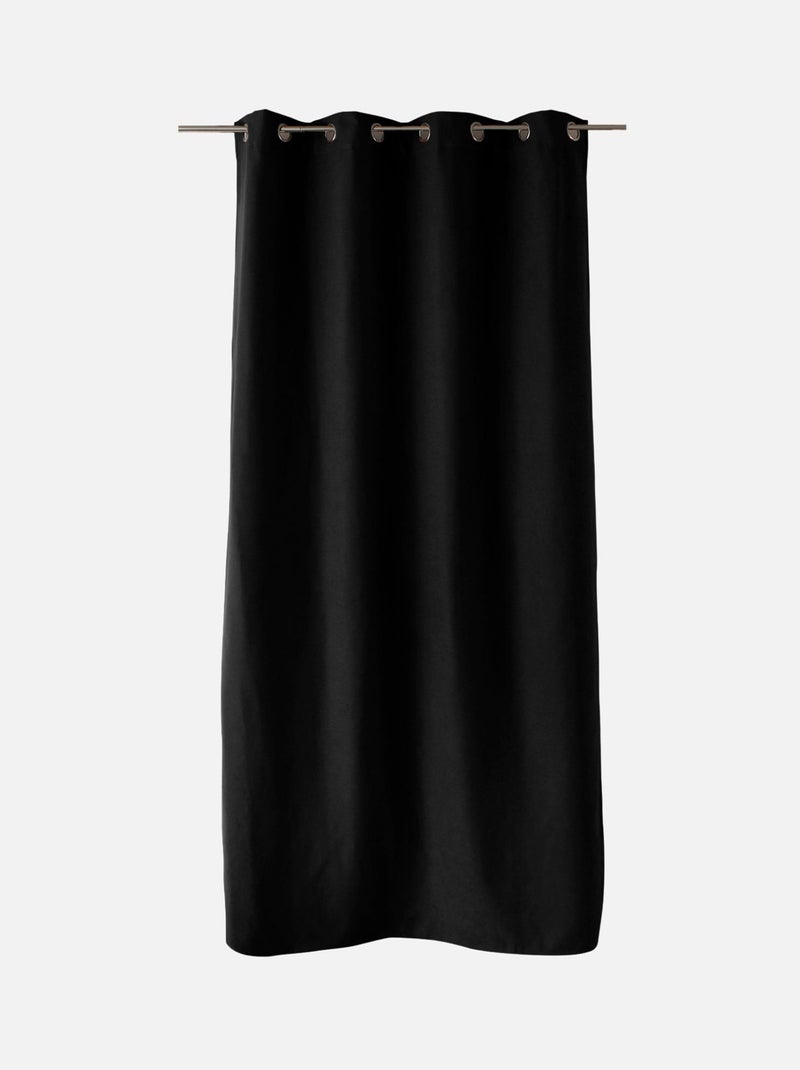 Rideau thermique doublé Noir - Kiabi