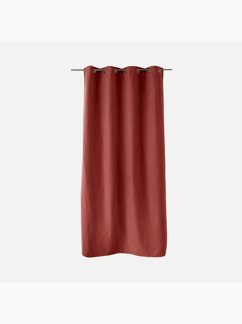 Rideau thermique doublé Orange - Kiabi