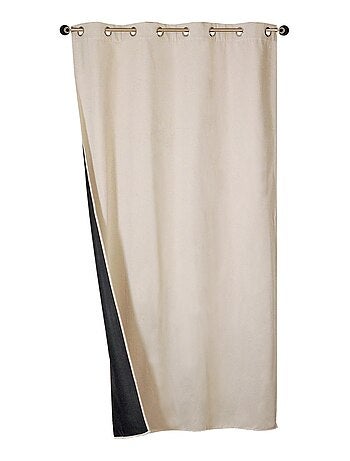 Rideau Thermique effet brossé avec doublure polaire - Prêt a poser.