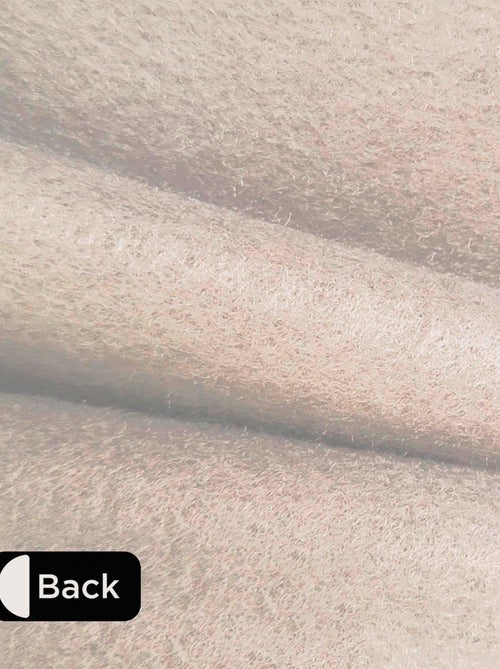 Rideau Thermique effet Lin chiné doublé polaire ton sur ton - Prêt a poser. - Kiabi