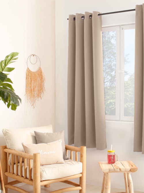 Rideau thermique en microfibre doublée - Kiabi