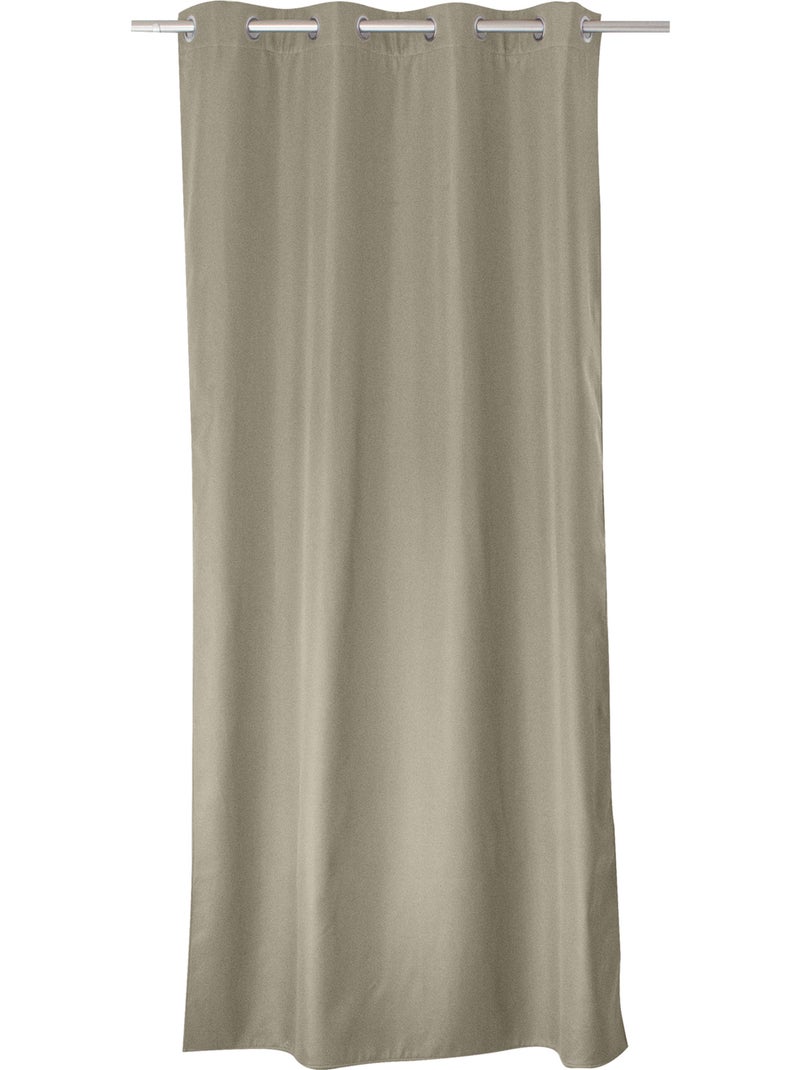Rideau thermique en microfibre doublée Bois naturel - Kiabi