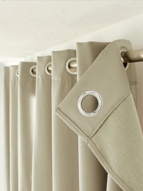Rideau thermique en microfibre doublée - Kiabi